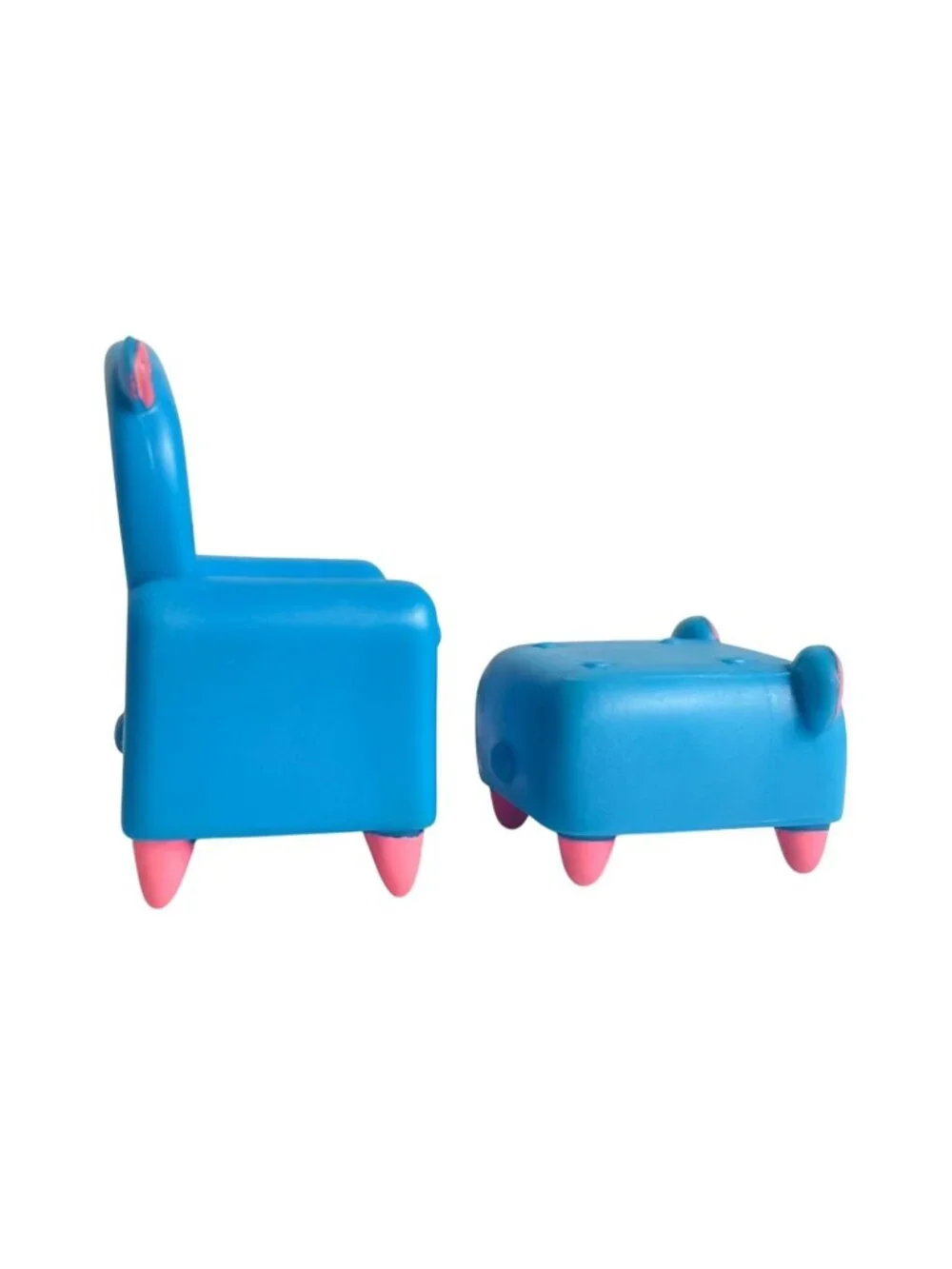 Shopkins McDonalds Blue Bear Chair #2 & Ottoman #14 Playset 2018 Happy Places